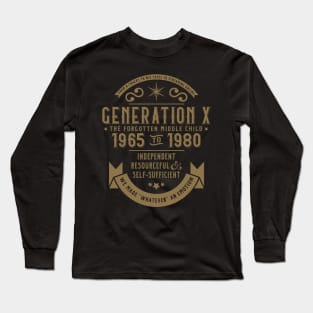 Generation X: The Golden Middle Child Long Sleeve T-Shirt